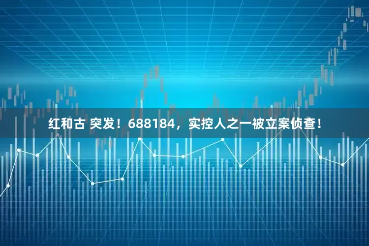 红和古 突发！688184，实控人之一被立案侦查！
