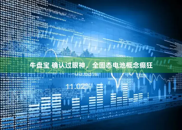 牛盘宝 确认过眼神，全固态电池概念癫狂